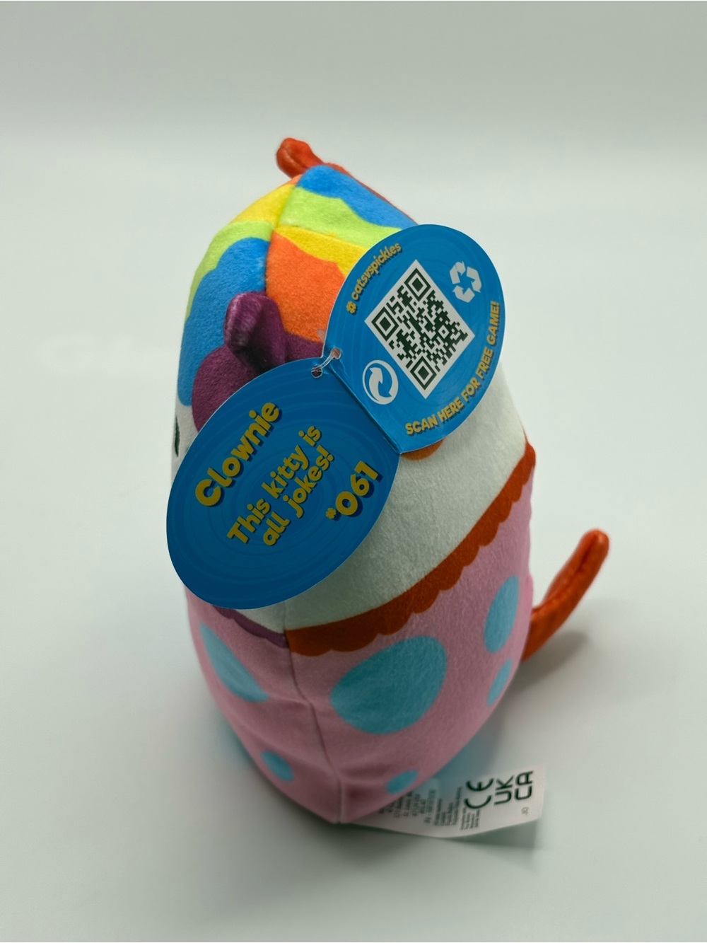 NEW Lot of 4 Cats vs Pickles 5” Beanbag Plush Chonks EDGAR CLOWNIE NIMBUS TIGRA - Picture 10 of 11